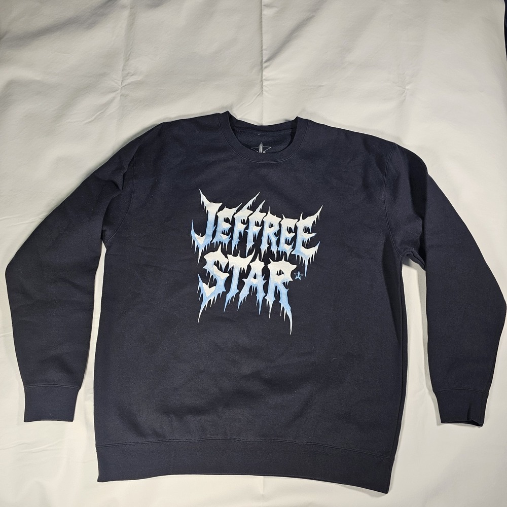 Jeffree Star Fashion Crewneck Sweatshirt Mens 2XL Black Graphic Logo